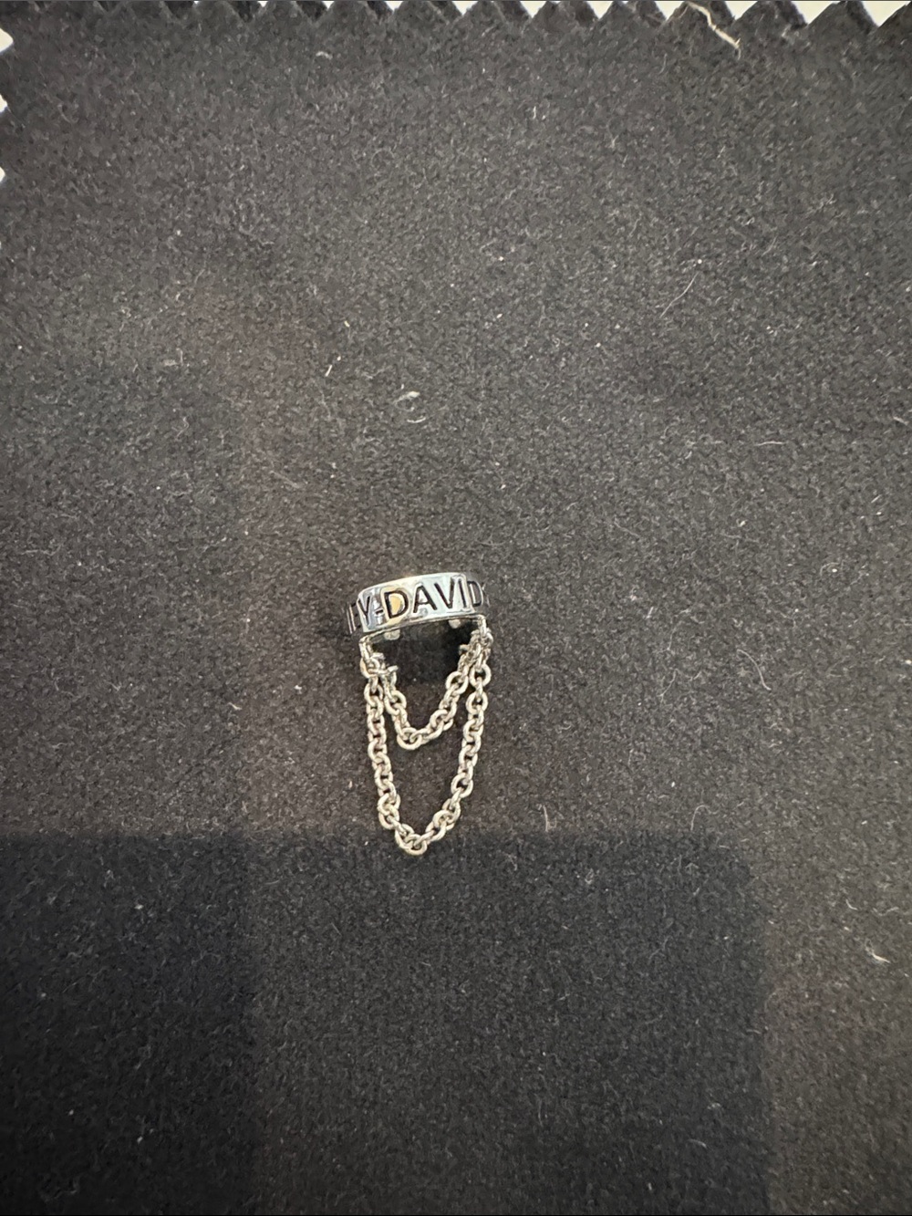 Harley-Davidson Silver Chain Accent Ear Cuff